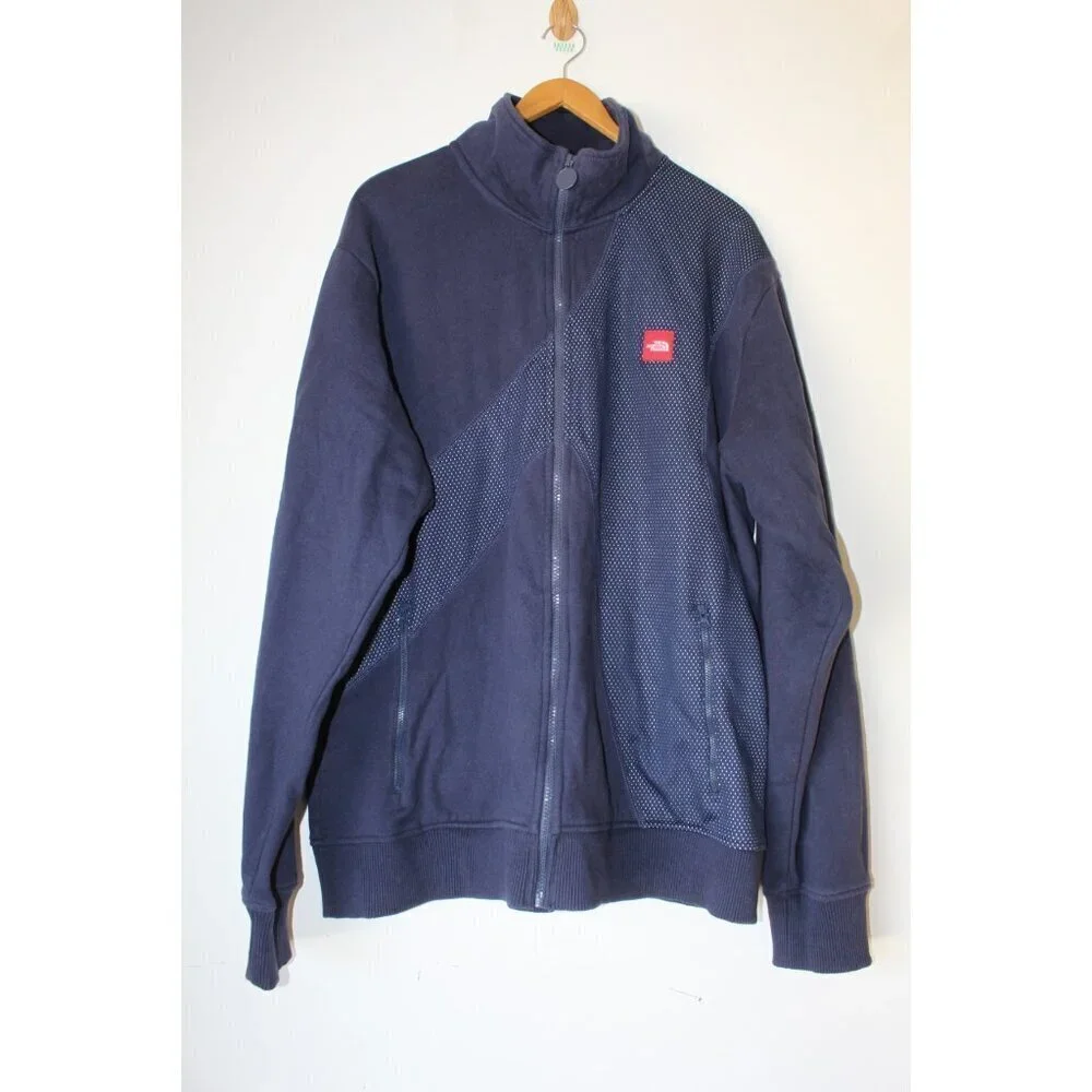 The North Face Men's Jacket Size XXL Blue Long Sleeves Full Zip Pockets Winter